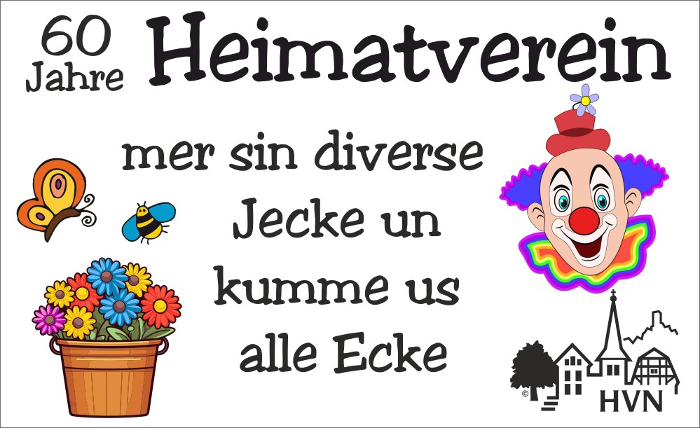 diverse Jecken aus allen Ecken - Heimatverein wird 60 Jahre alt