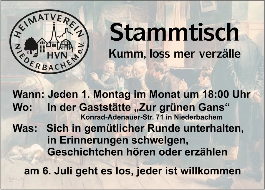 Bild: Stammtisch beim Heimatverein